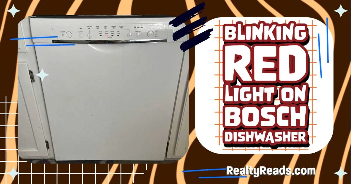 Blinking Red Light on Bosch Dishwasher - Realty Reads
